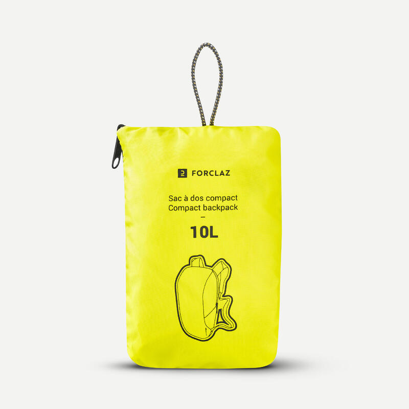 Rucsac de buzunar pliabil 10L, Travel 100 verde