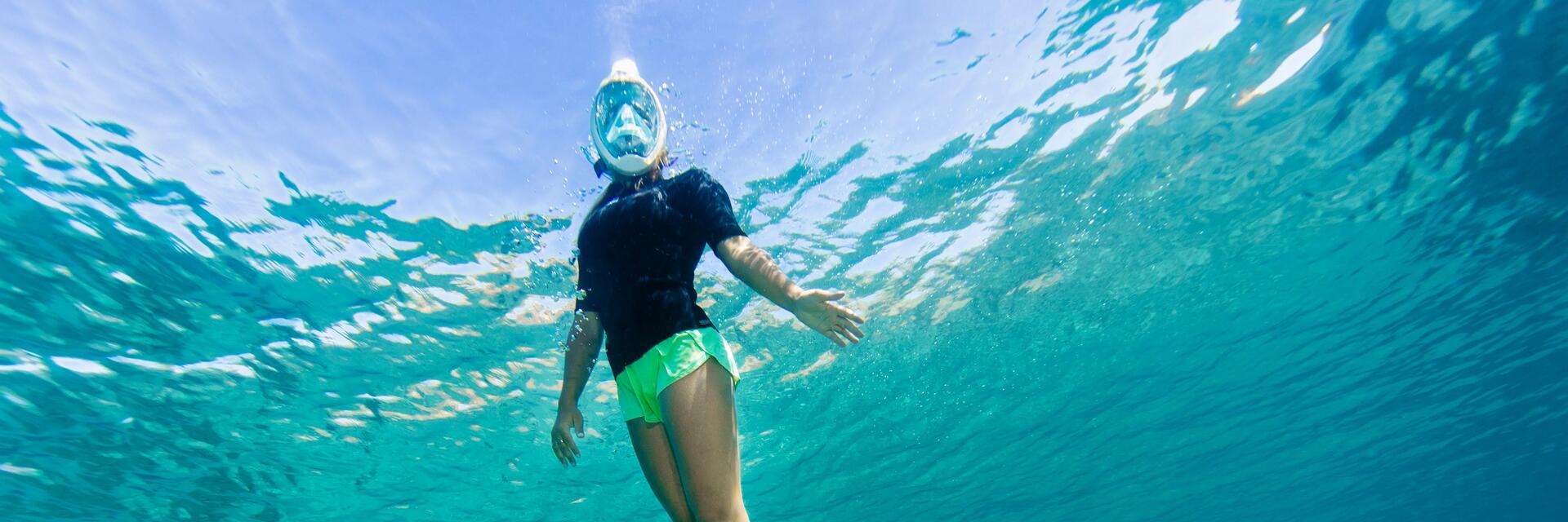 Les règles de sécurité en snorkeling, randonnée palmée 