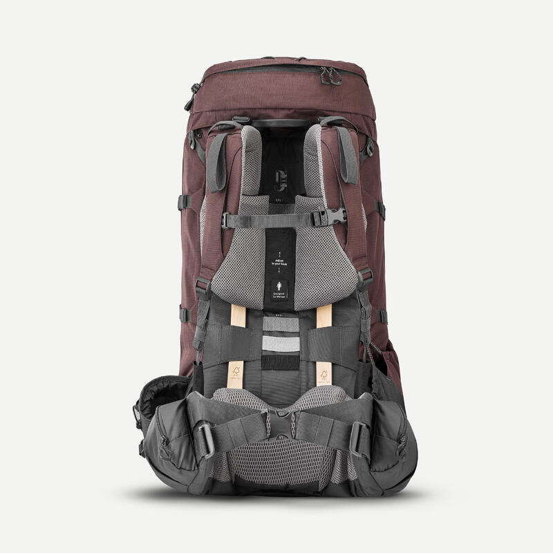 Rucsac Trekking cu husă ploaie MT900 Symbium 60+10L Bordo Damă