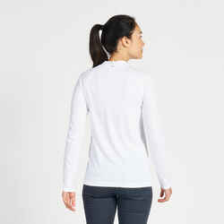 Women's Long-sleeved Anti-UV T-shirt 500 White