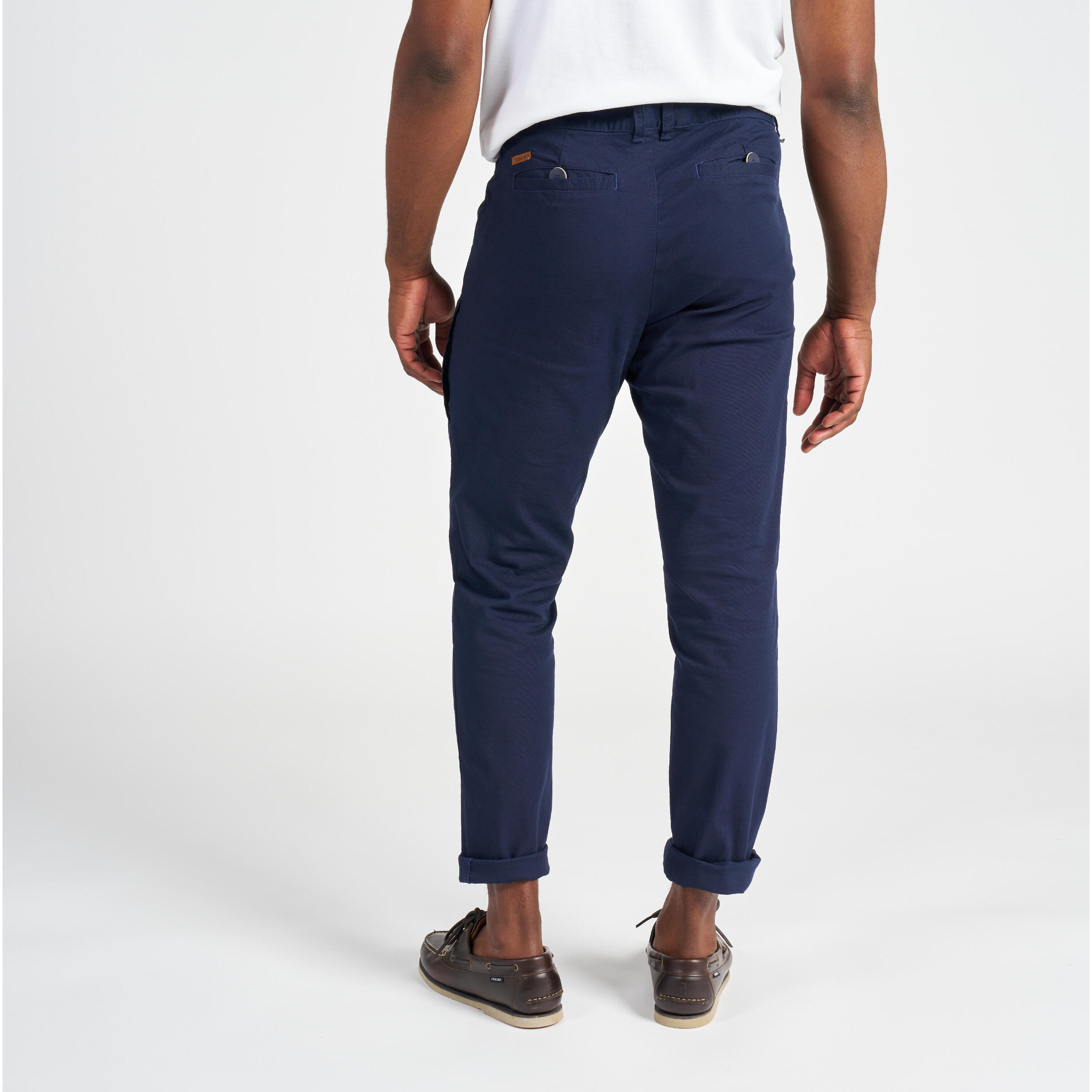 Pantalon de voile en coton 100 homme bleu marine 3/14