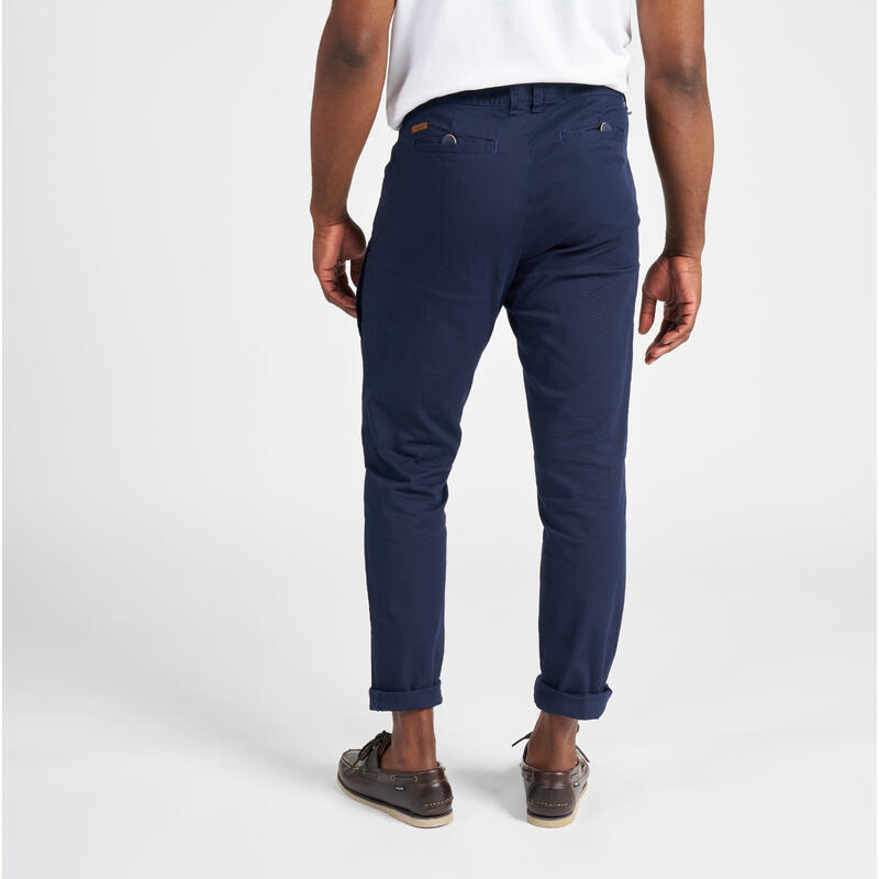 Pantalon de voile en coton 100 homme Bleu Marine