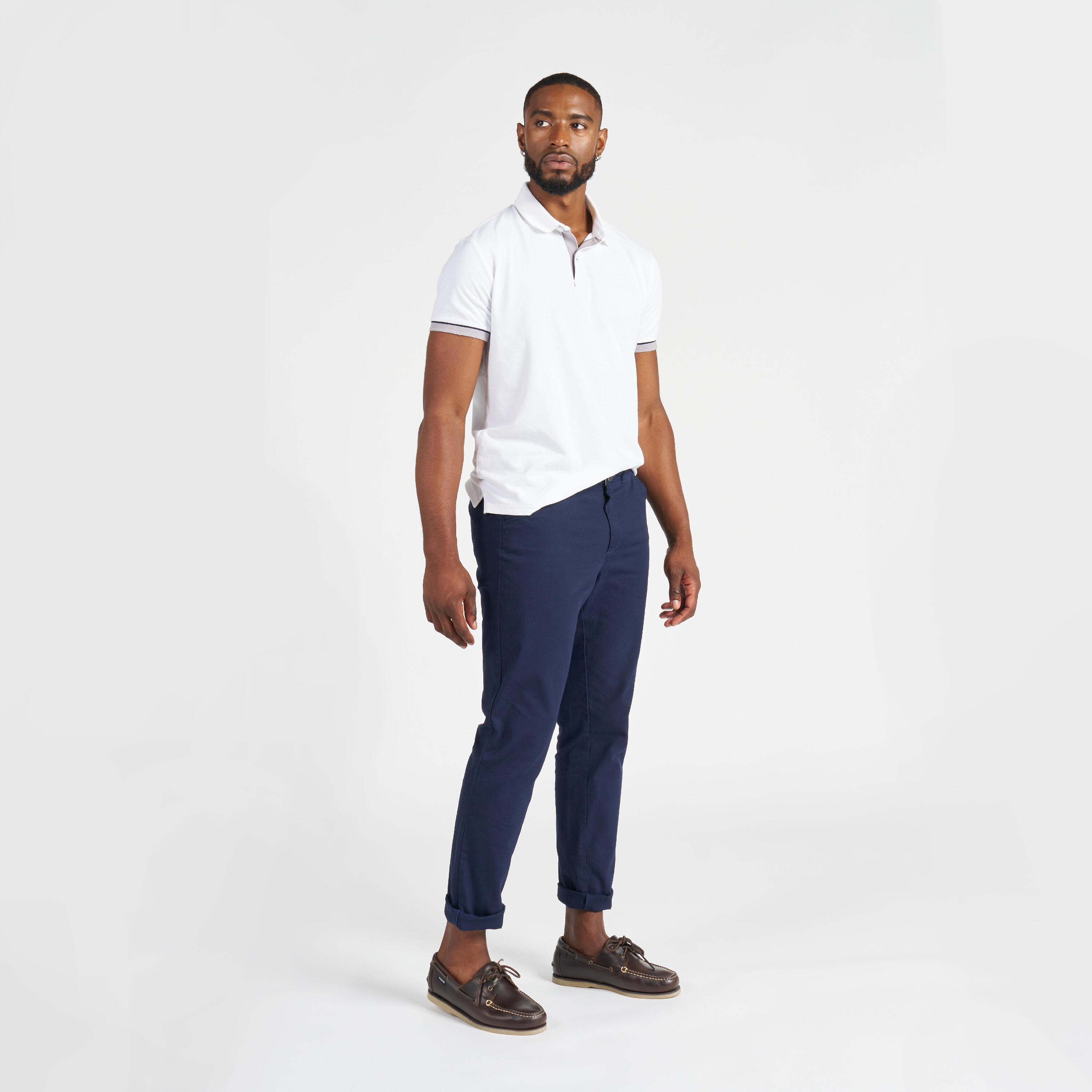 Pantalon de voile en coton 100 homme bleu marine 13/14