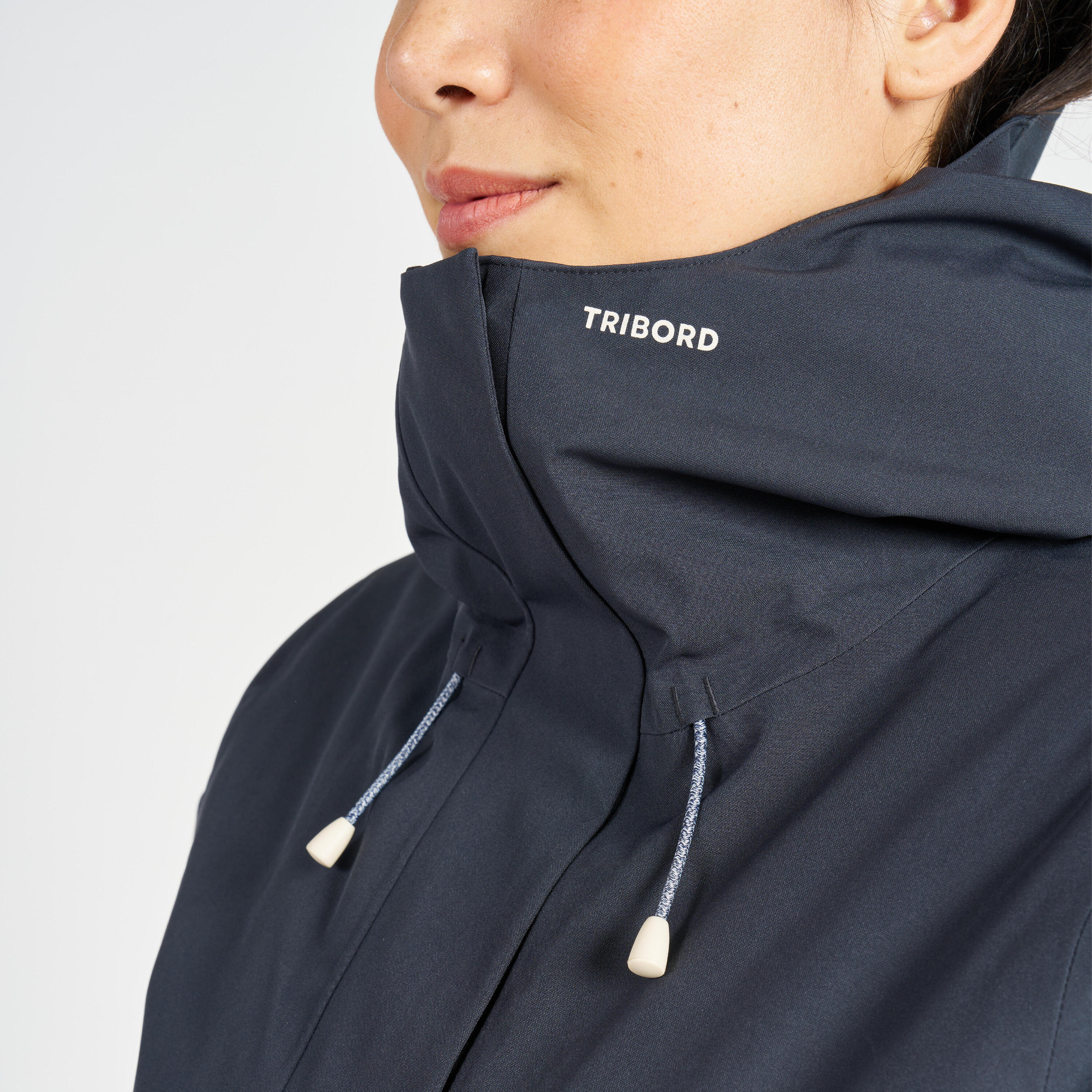 Women's Warm Waterproof Windproof Jacket SAILING 300 - Dark grey 9/13