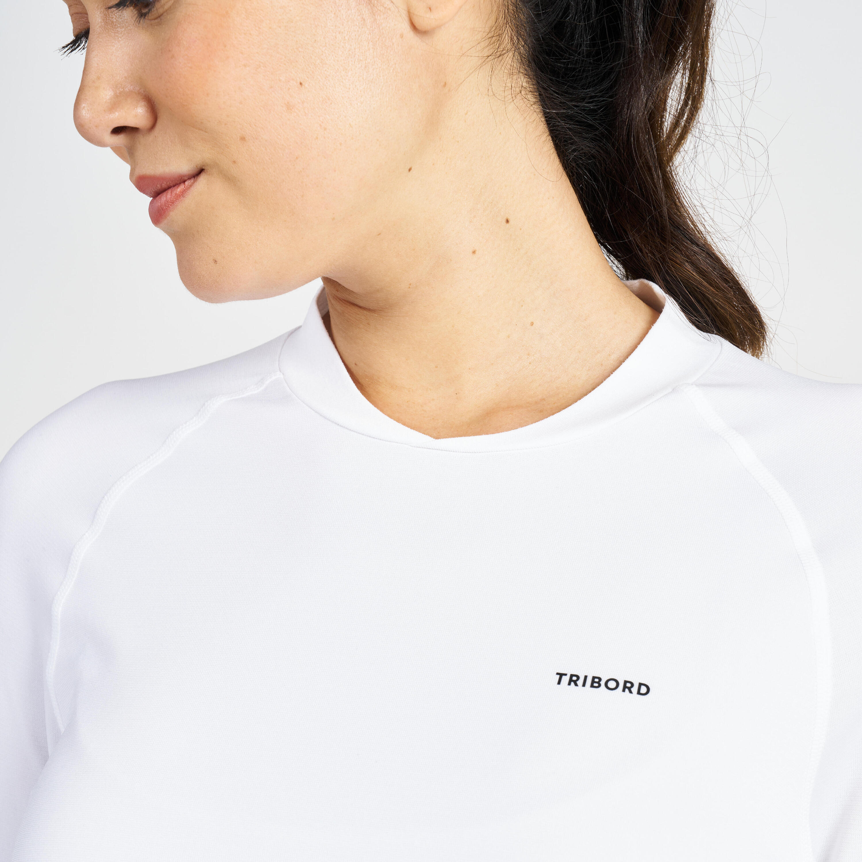 Segelshirt langarm Damen UV-Schutz weiss 3/6