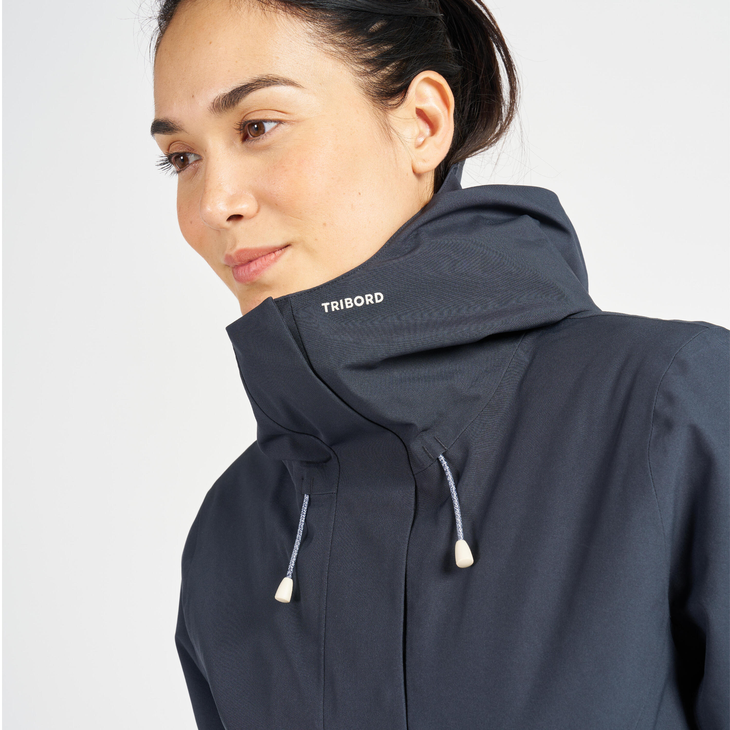 Women's Warm Waterproof Windproof Jacket SAILING 300 - Dark grey 4/13