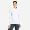 Women's Long-Sleeved UV Protection T-Shirt Sailing 500 White, Plasma Sleeve