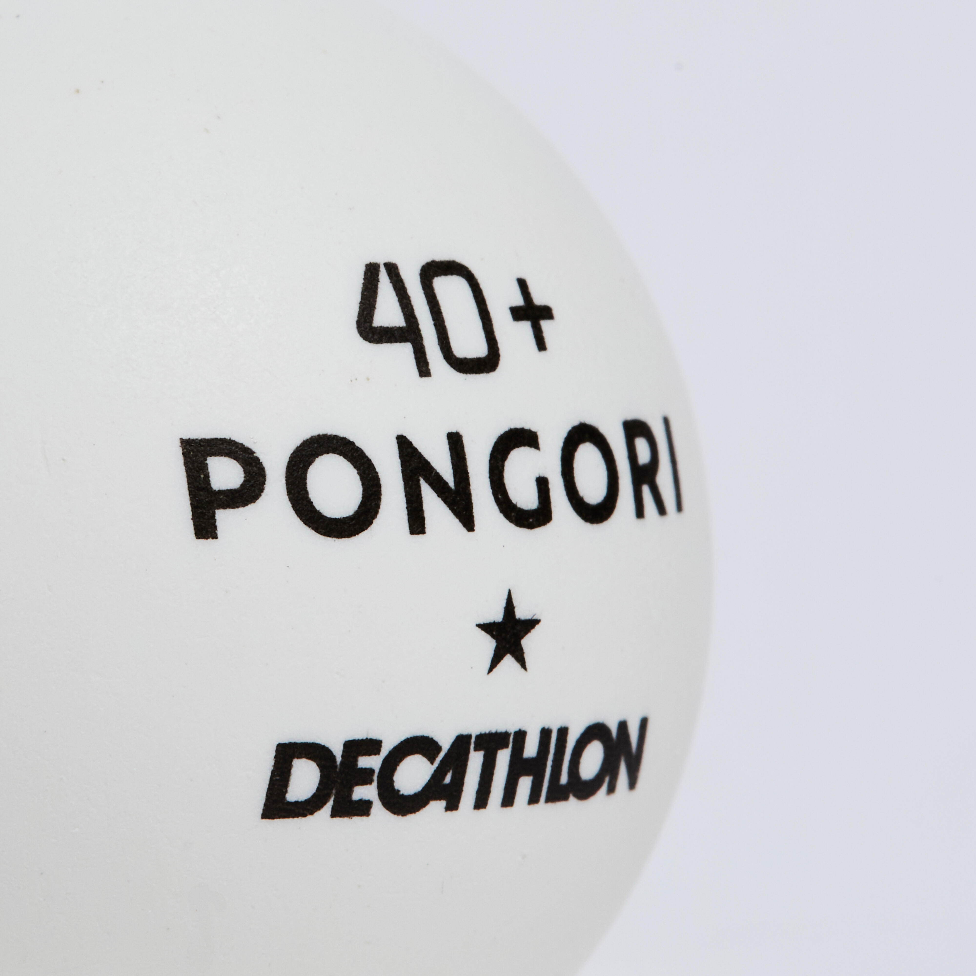 Table Tennis Balls x72 1* 40+ - TTB 100 White - PONGORI