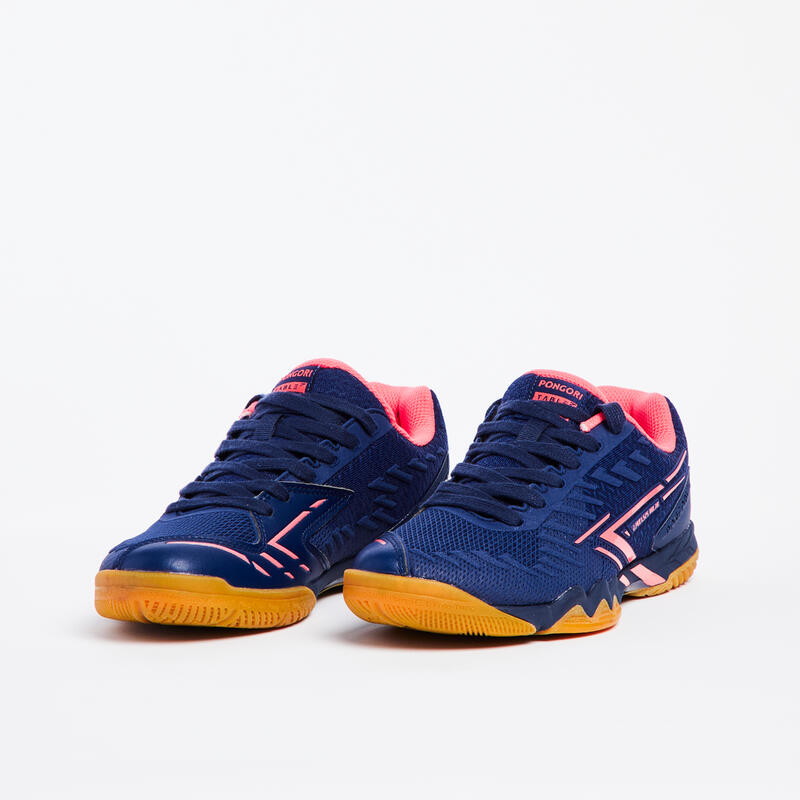桌球鞋 TTS 900－藍色／粉色