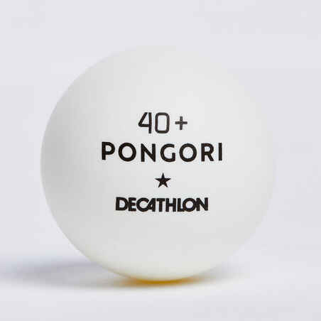 Table Tennis Balls TTB 100 1* 40+ 72-Pack - White