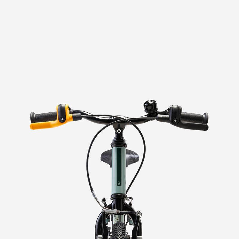 Bicicletă 2 în 1 Discover 900 14" verde copii 90-110 cm
