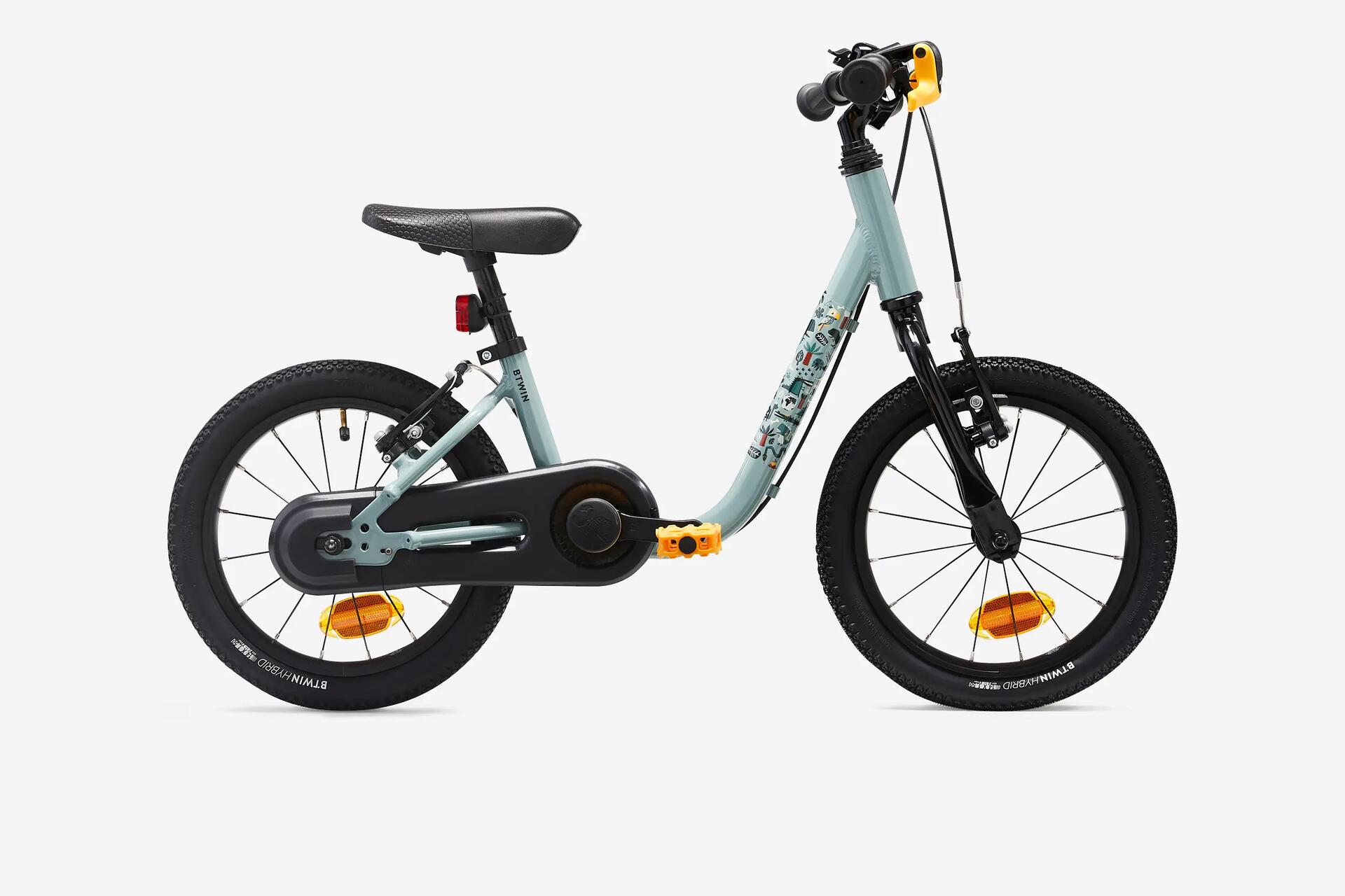 VELO ENFANT 2EN1 DRAISIENNE 3 5 ANS 14 pouces DISCOVER 900 Vert BTWIN Decathlon