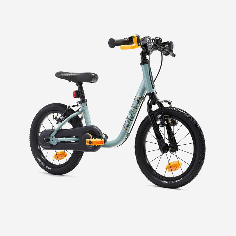 2-in-1 kinderfiets/loopfiets DISCOVER 900 3-5 jaar 14 inch groen