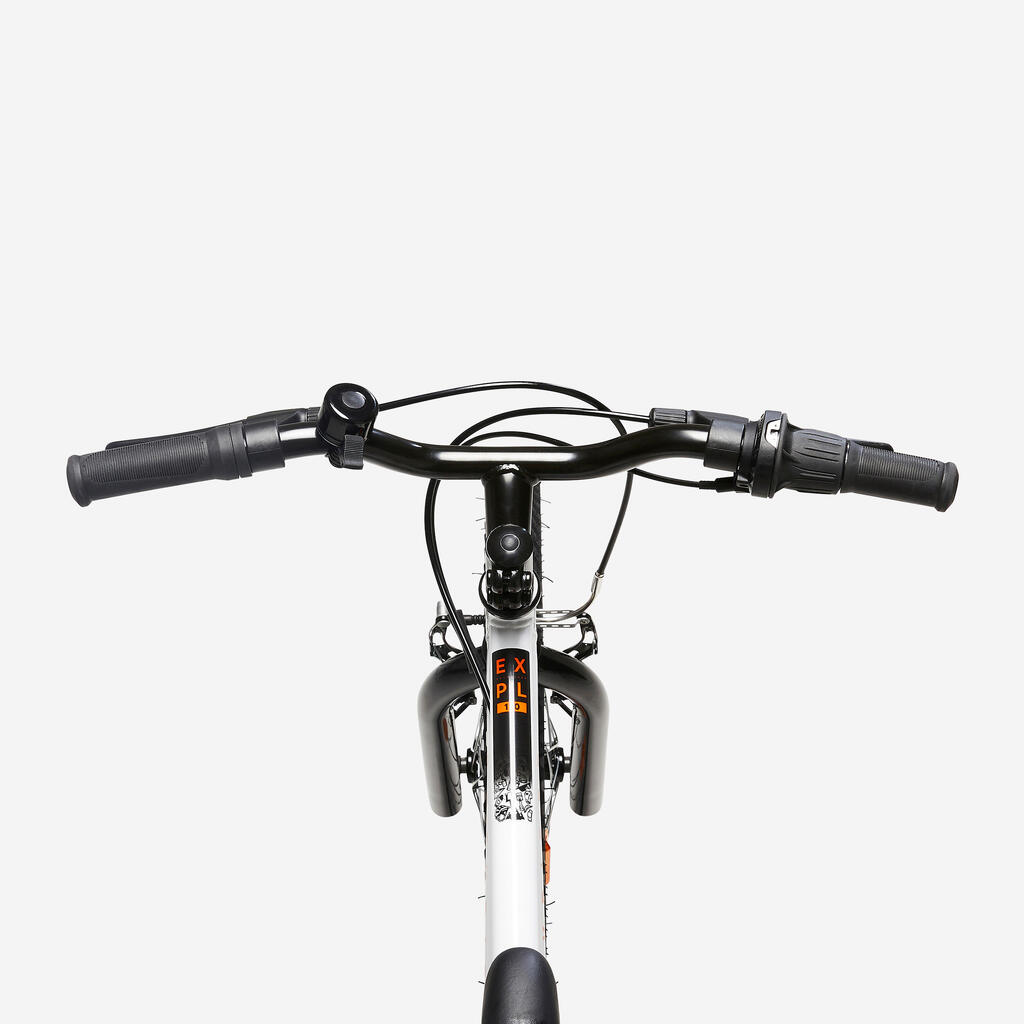 Detský horský bicykel ST 120 20-palcový 6-9 rokov bielo-oranžový
