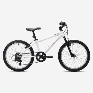 Bicicleta niños 20 Pulgadas MTB Rockrider ST 120 Blanco Naranja 6- 9 Años