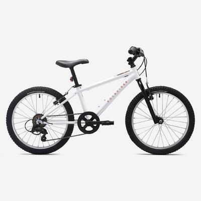Mountainbike voor kinderen 20 inch explore 120 wit 6-9 jaar