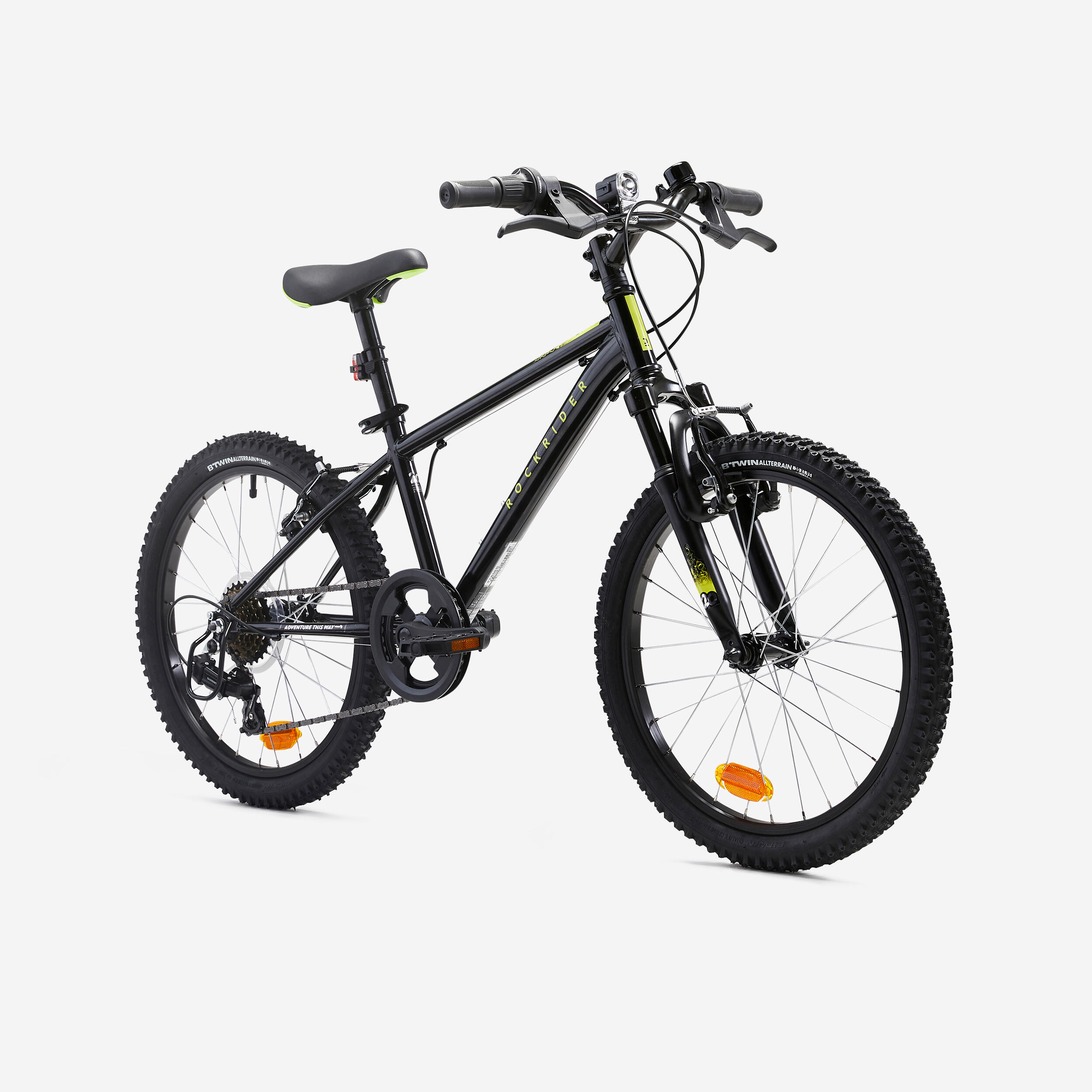 Kids' 20-Inch Mountain Bike Explore 500 Ages 6-9 - Black 2/13