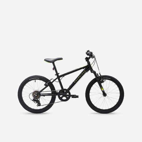 Bicicleta infantil de MTB Rockrider Explore 500 6-9 Años 20 Pulgadas Negro