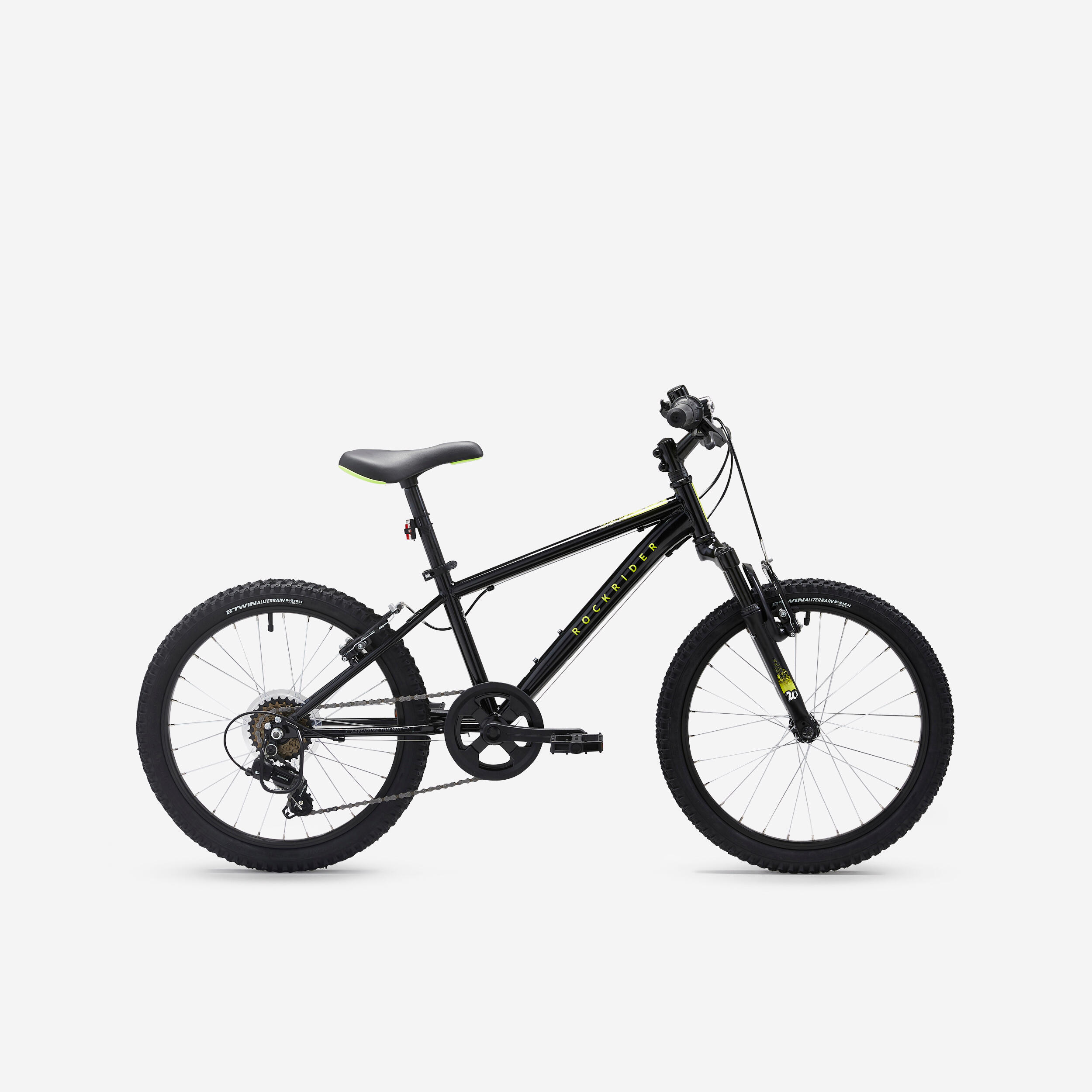 Expl 500 20" mountain bike nera per bambini, 6-9 anni