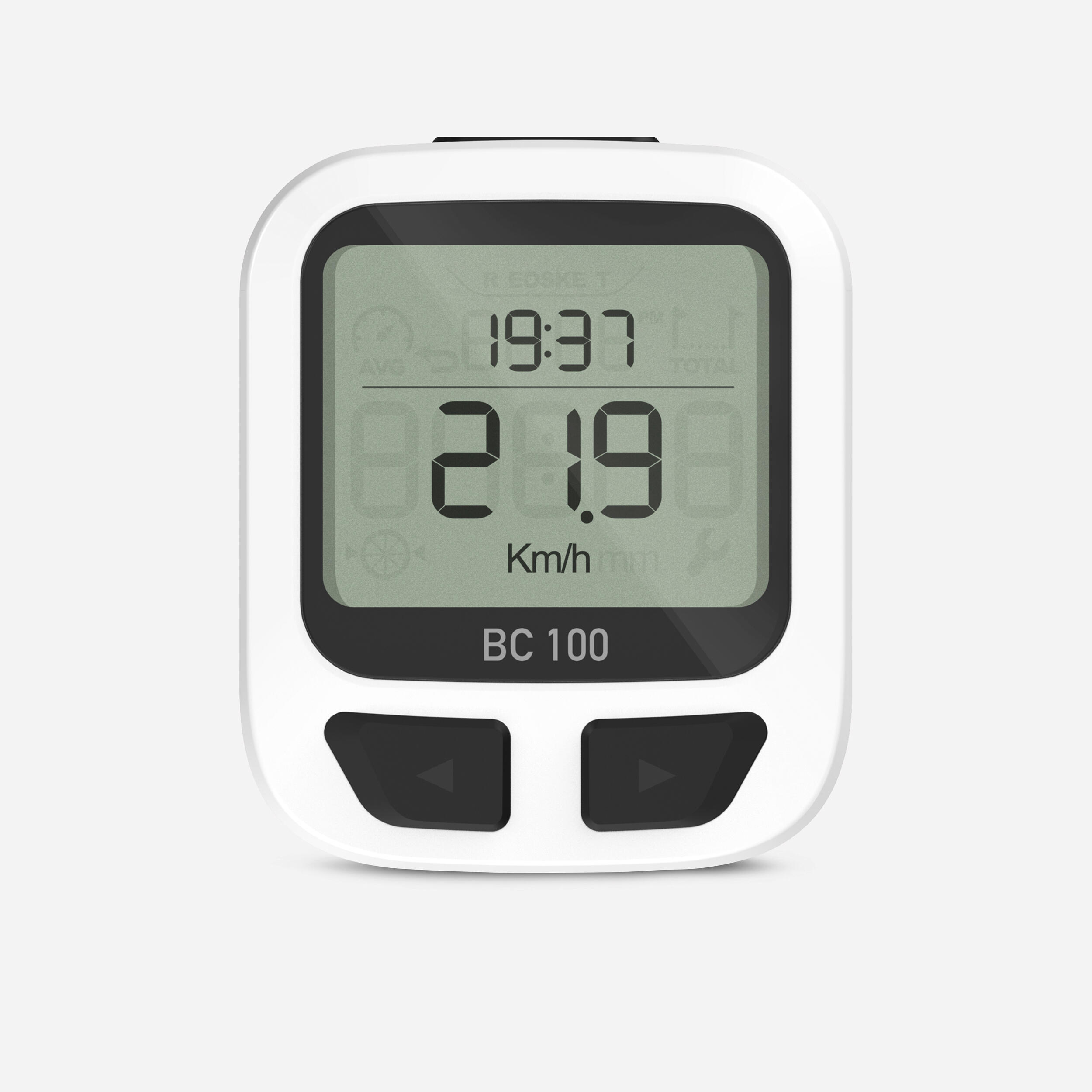 VAN RYSEL 100 Wired Cyclometer - White