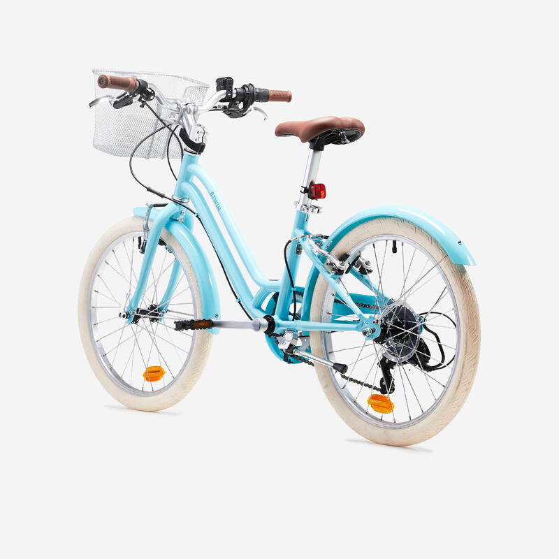 Bicicletă de oraș Elops 500 20'' albastru copii 120-135 cm