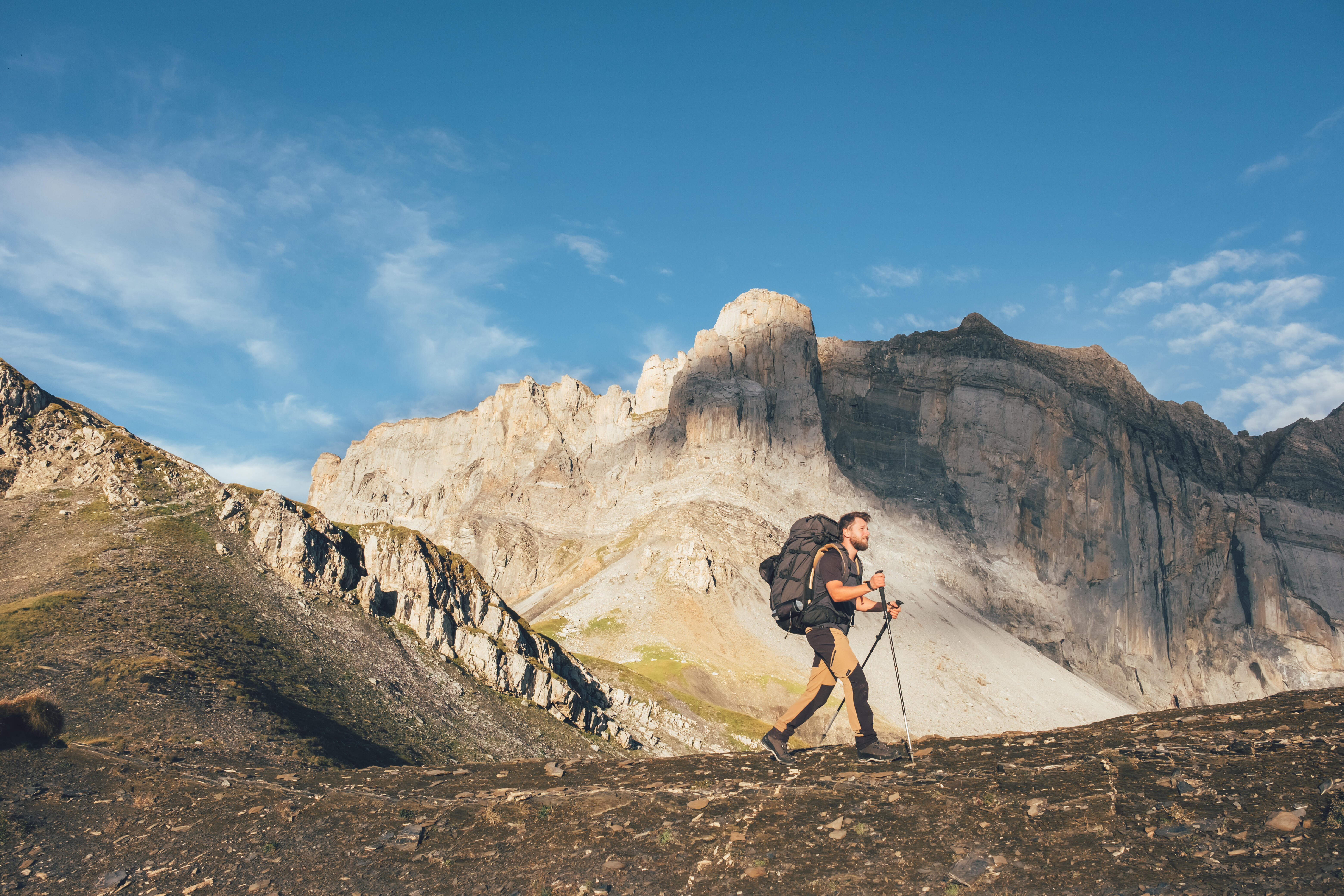 Men’s Merino Wool Hiking T-Shirt - MT 500 - FORCLAZ
