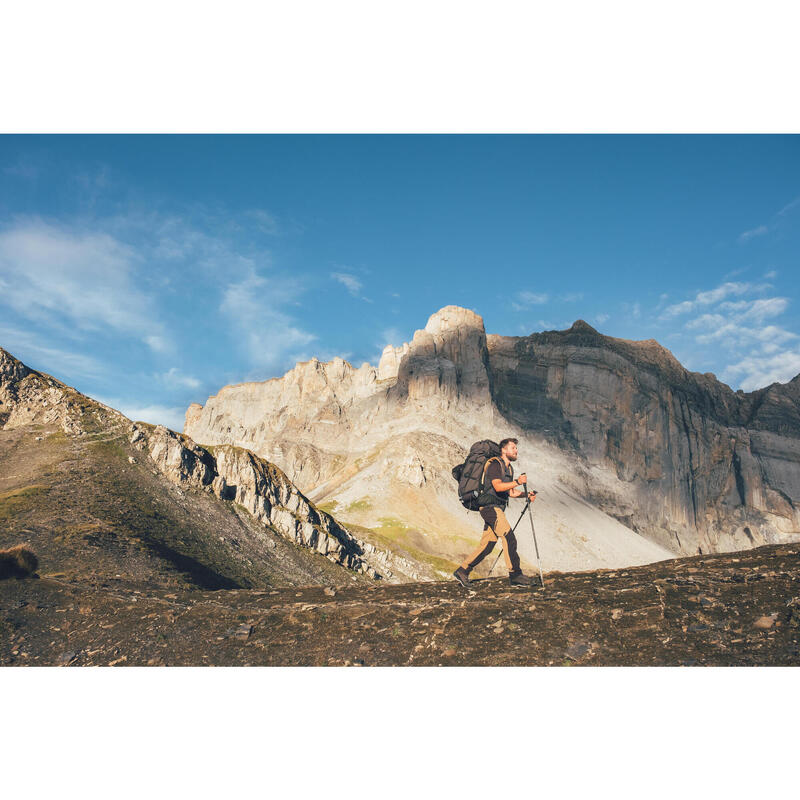 Men's Short-sleeved Merino Wool Trekking T-shirt MT500