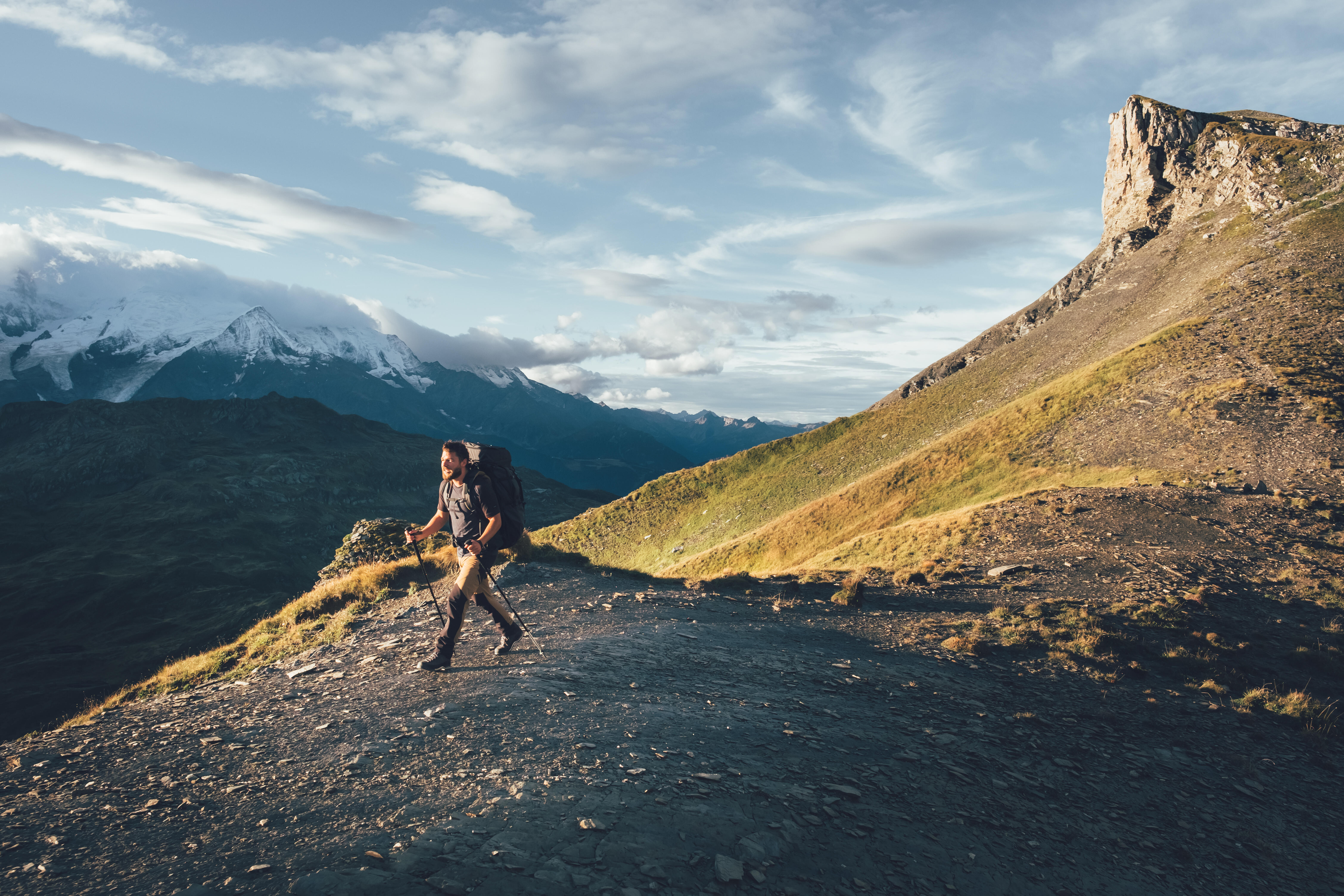 Men’s Merino Wool Hiking T-Shirt - MT 500 - FORCLAZ