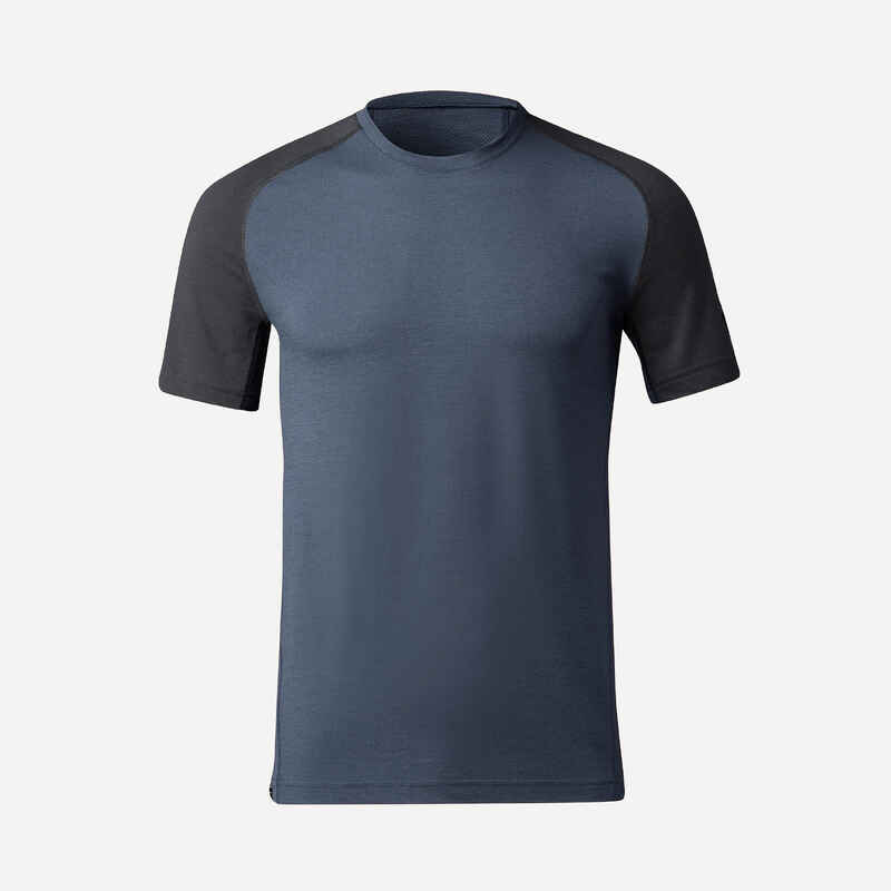 Men's Short-sleeved Merino Wool Trekking T-shirt MT500