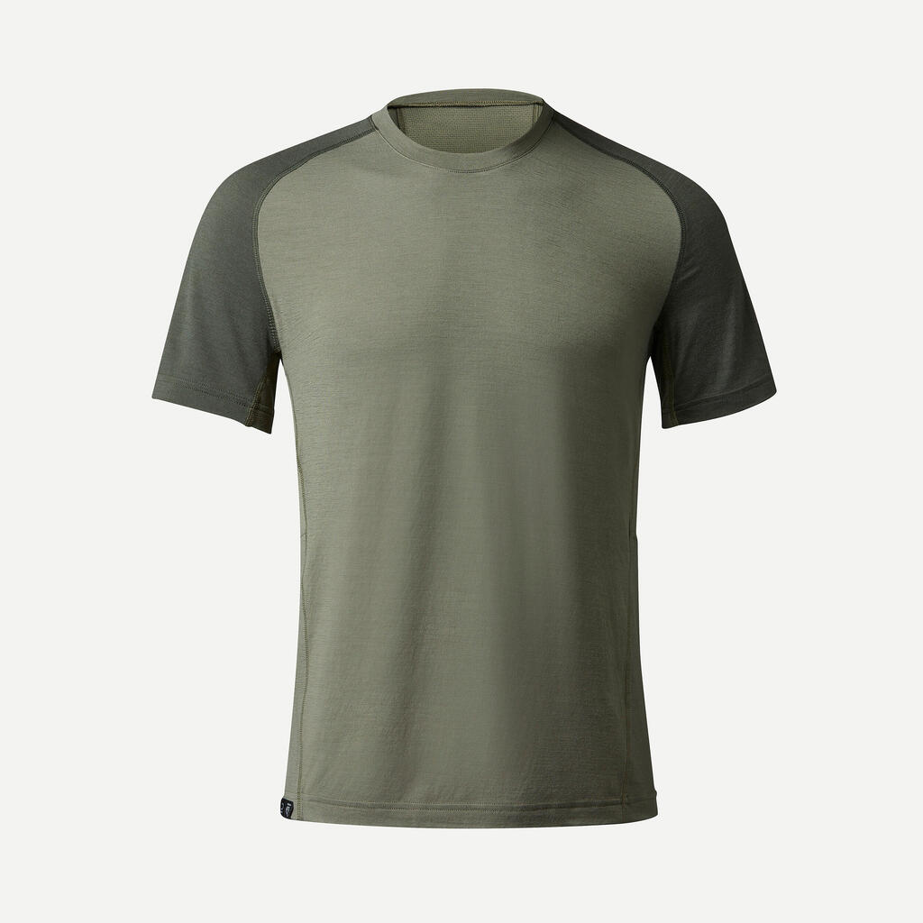 Merinoshirt Herren kurzarm - MT500 grau