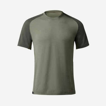 Men's Short-sleeved Merino Wool Trekking T-shirt MT500