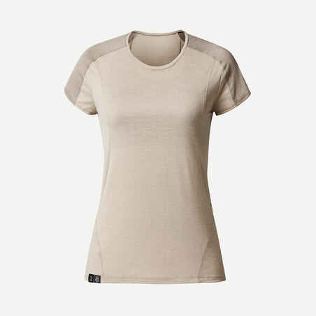 Women’s Merino Wool Short-sleeved Trekking T-Shirt MT500