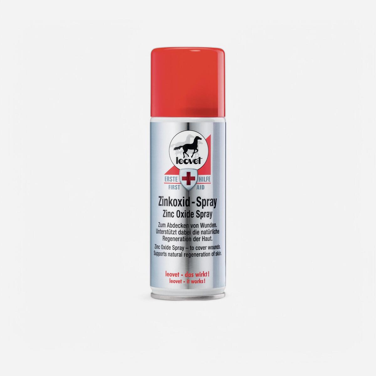 Premiers secours Spray désinfectant oxyde zinc cheval et poney - LEOVET 200 ml