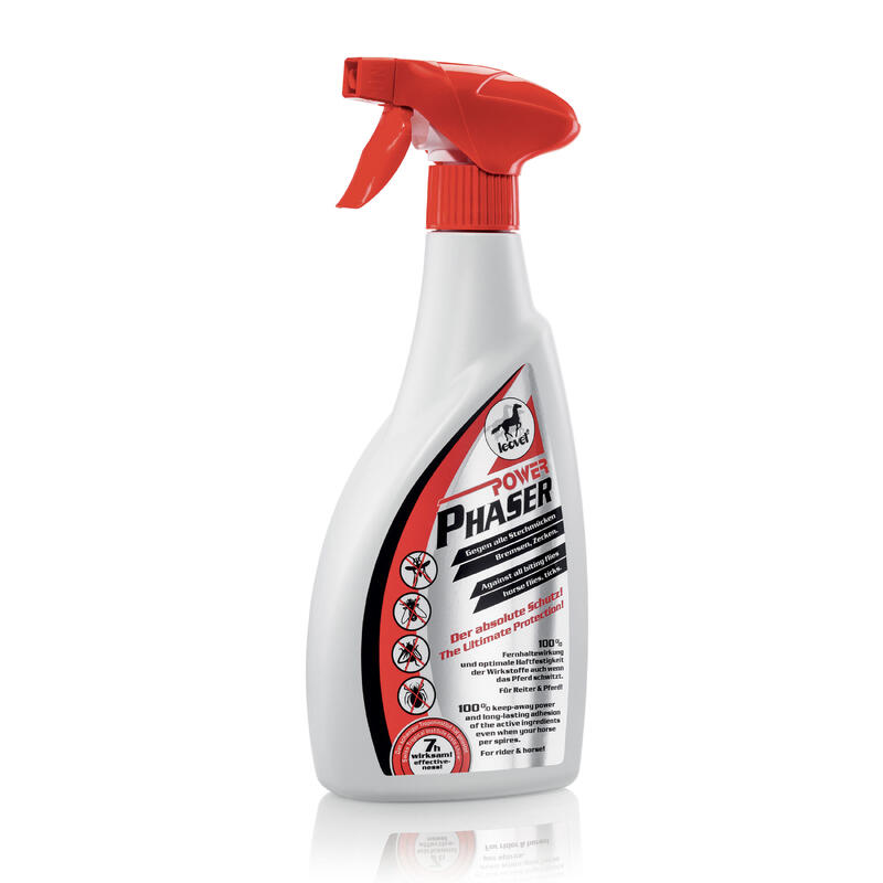Répulsif anti-insecte spray Cheval et Poney - POWER PHASER LEOVET 550 ml