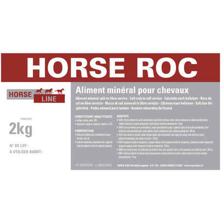 Jodinėjimo žirgų bei ponių druskos ir mikroelementų blokas „Horse Roc“, 2 kg