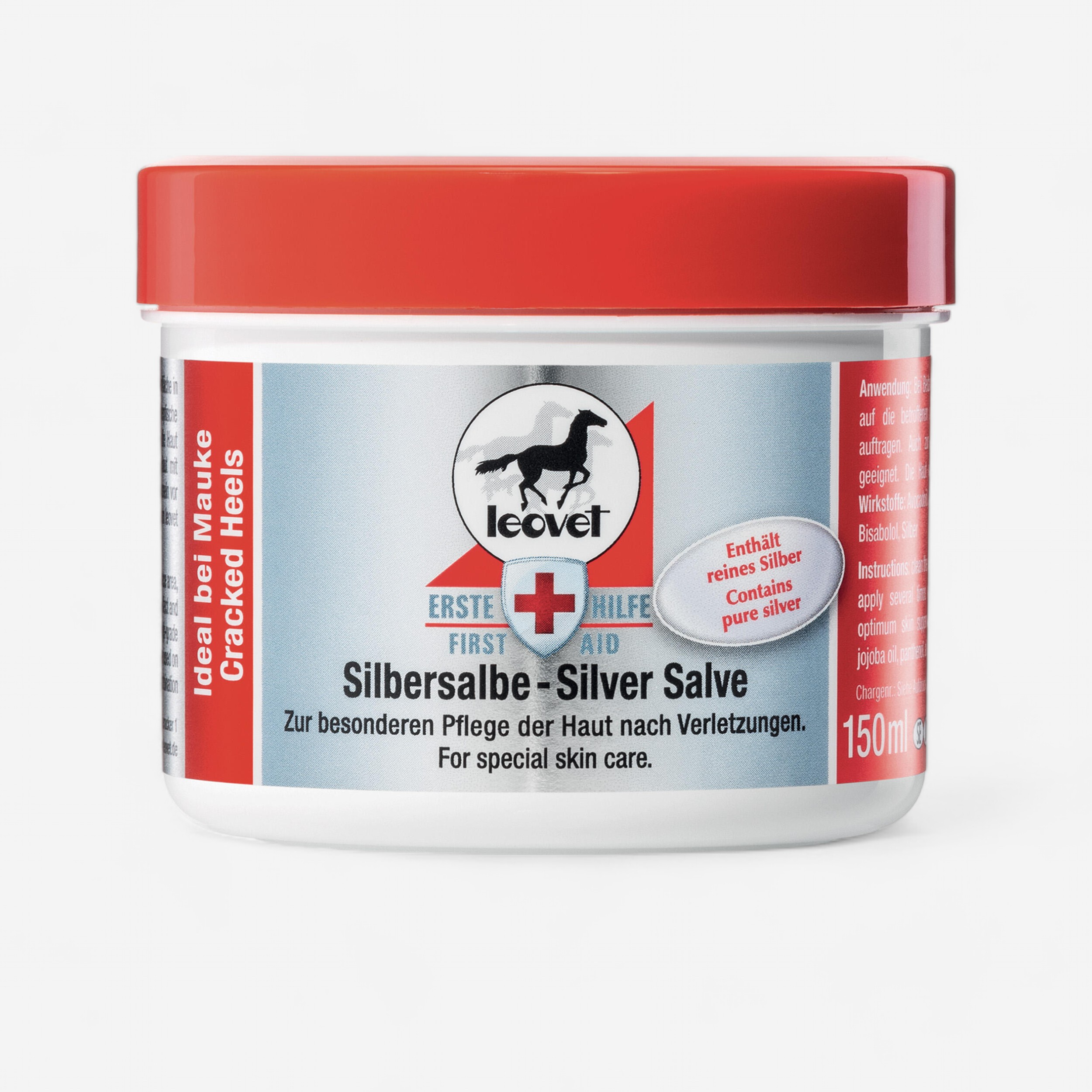 Pommade de soin à l'argent cheval et poney - leovet 150ml - Equitation - LEOVET- Clubs - Entreprises - Collectivités - Associations