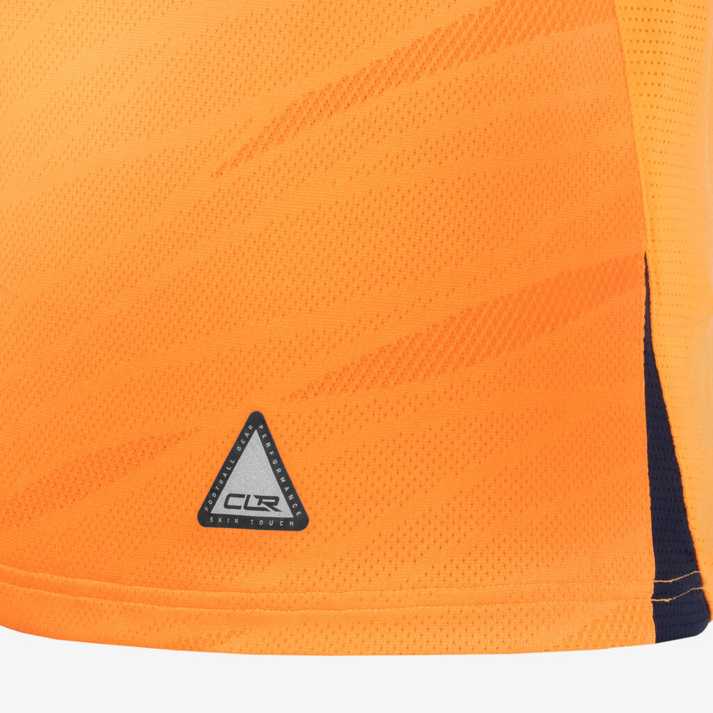 Damen/Herren Fussball Trikot kurzarm - CLR orange/marineblau