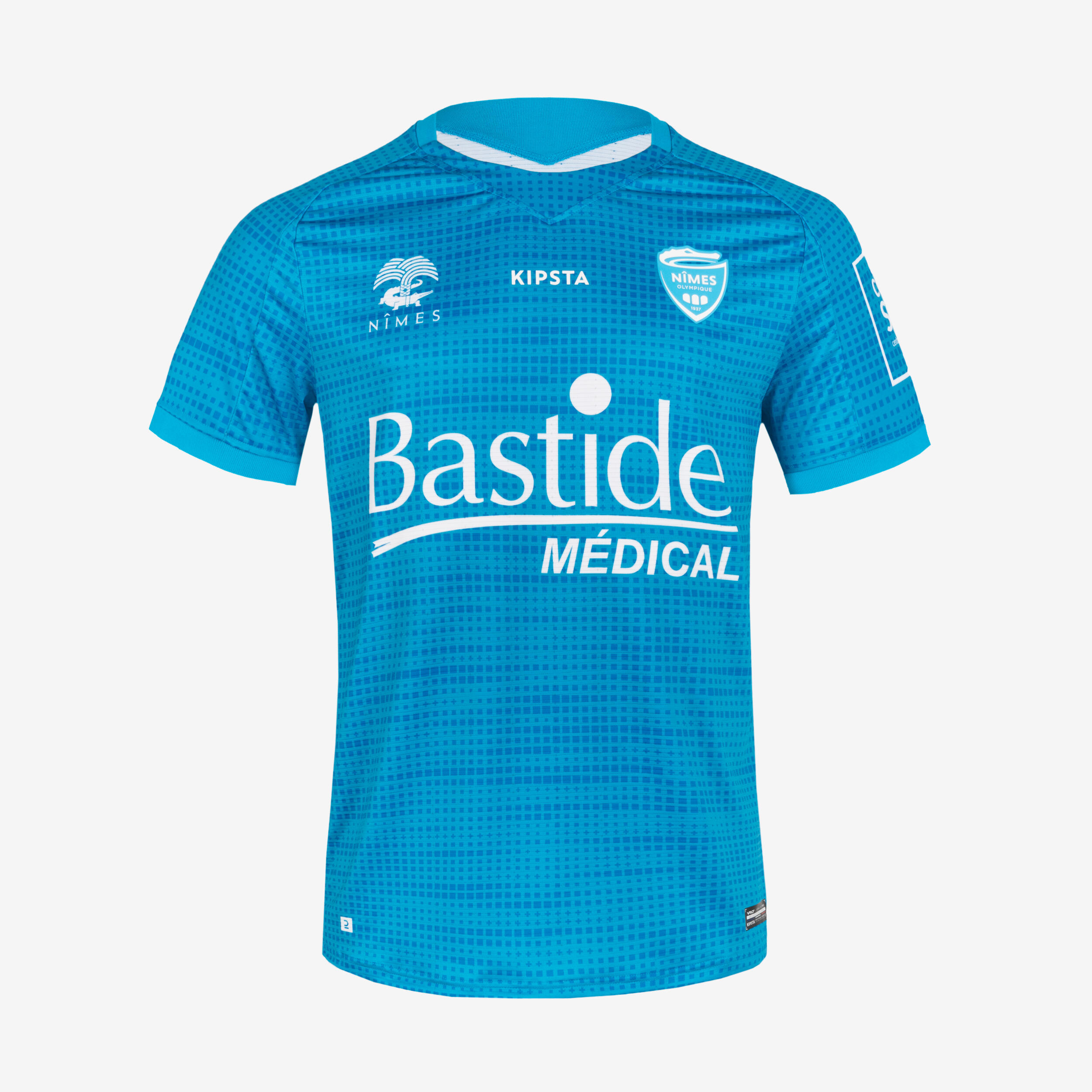 Authentiek voetbalshirt Nîmes Olympique 23/24 keeper blauw 2/7