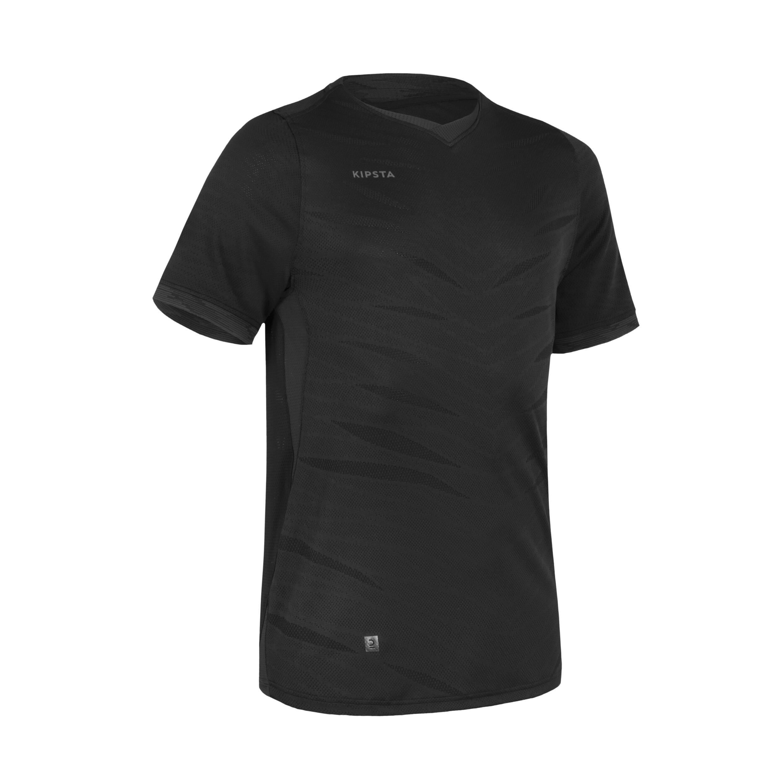 KIPSTA Adult Short-Sleeved Football Shirt CLR - Black