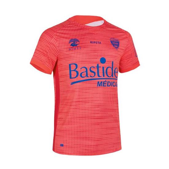 MAILLOT DE FOOTBALL AUTHENTIQUE NIMES OLYMPIQUE 23/24 GARDIEN ROSE FLUO