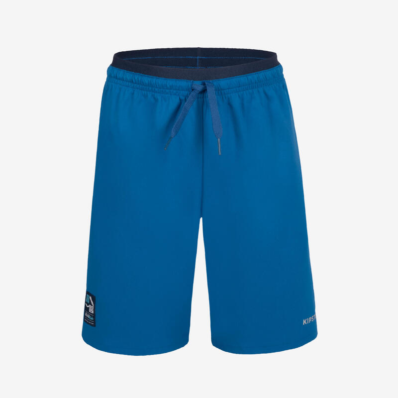 Kinder Fussball Shorts blau/marineblau
