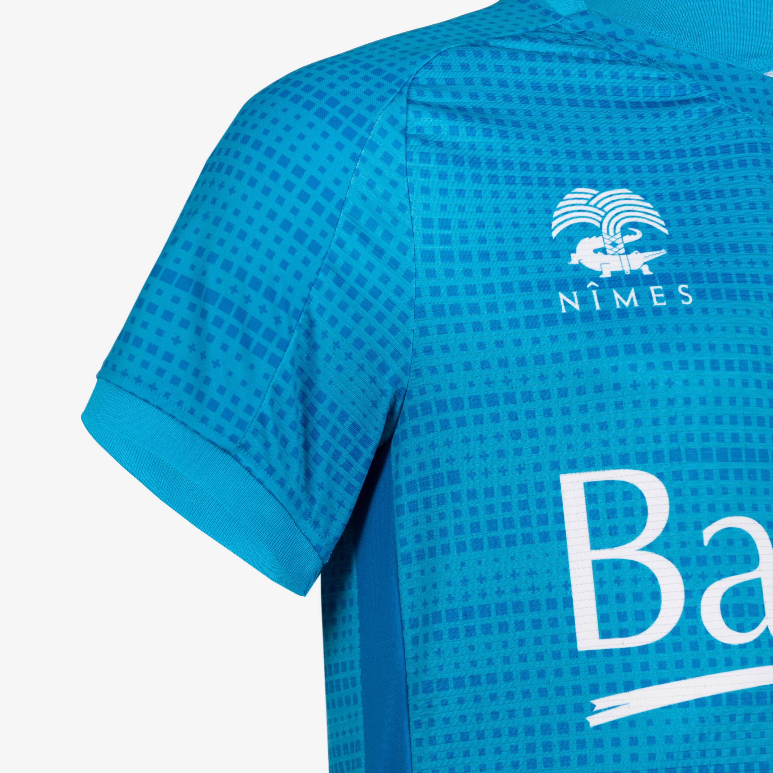 Authentiek voetbalshirt Nîmes Olympique 23/24 keeper blauw 4/7