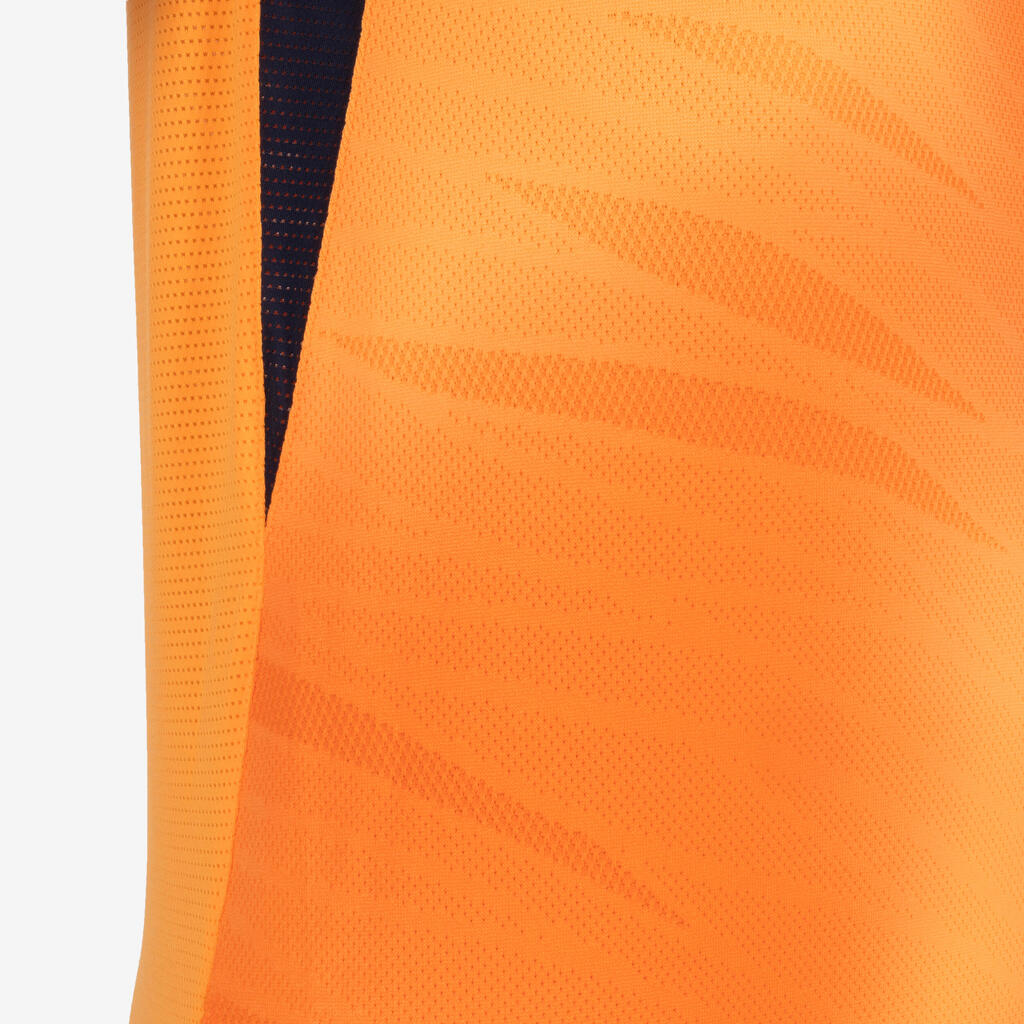 Adult Short-Sleeved Football Shirt CLR - Orange/Navy
