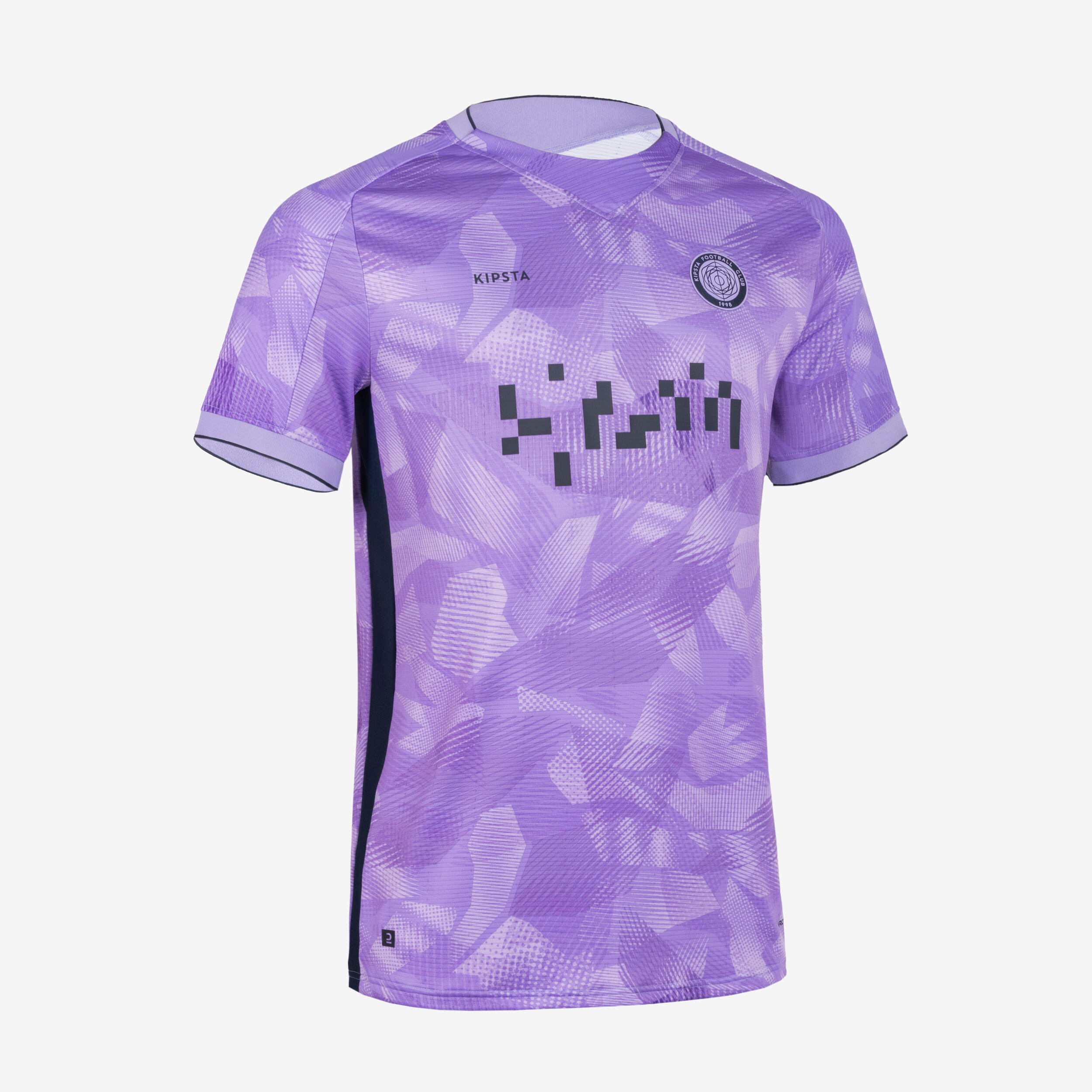 KIPSTA Short-Sleeved Football Shirt Viralto II - Parma Navy and Neon Purple