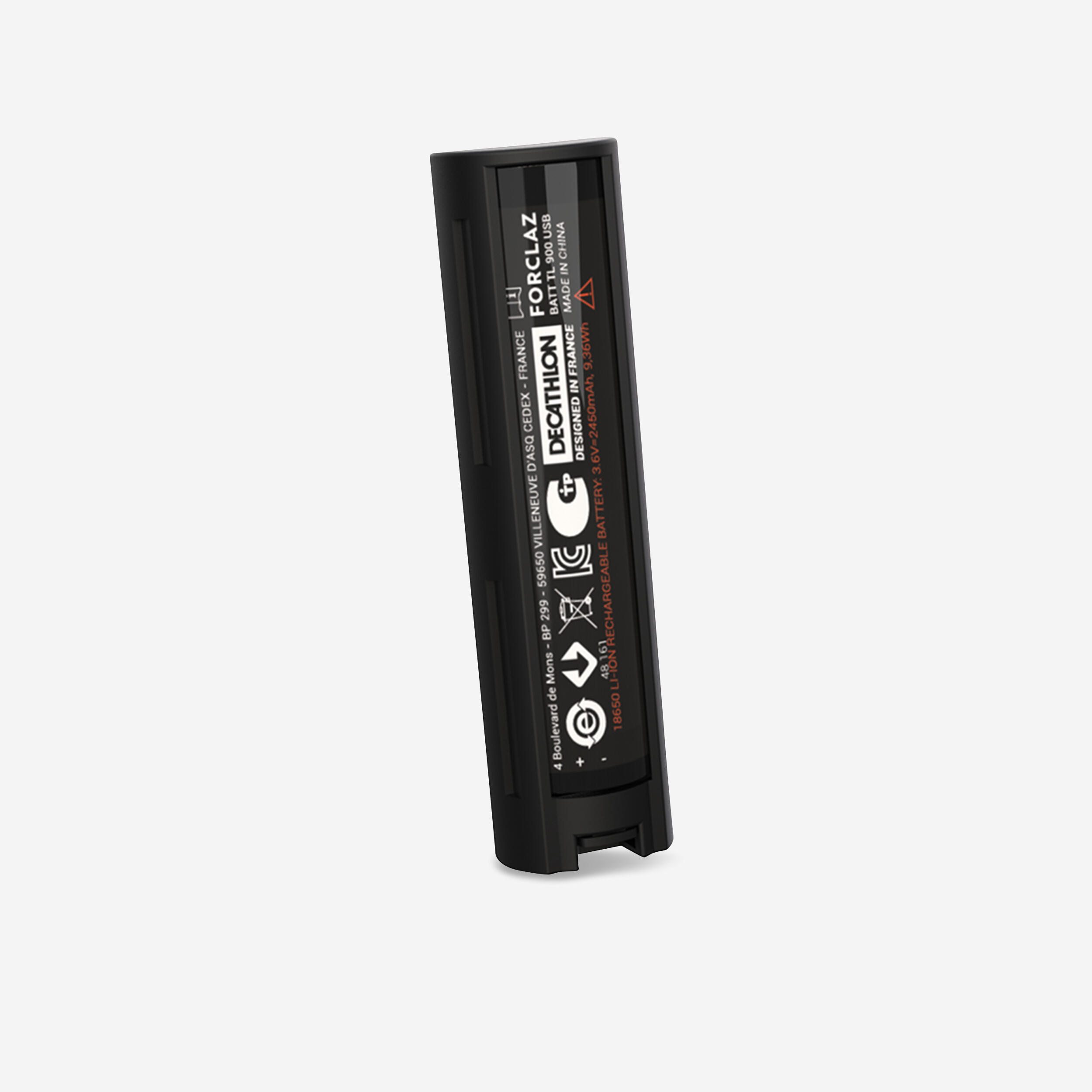 FORCLAZ Replacement torchlight battery - 2,450 mAh - TL900