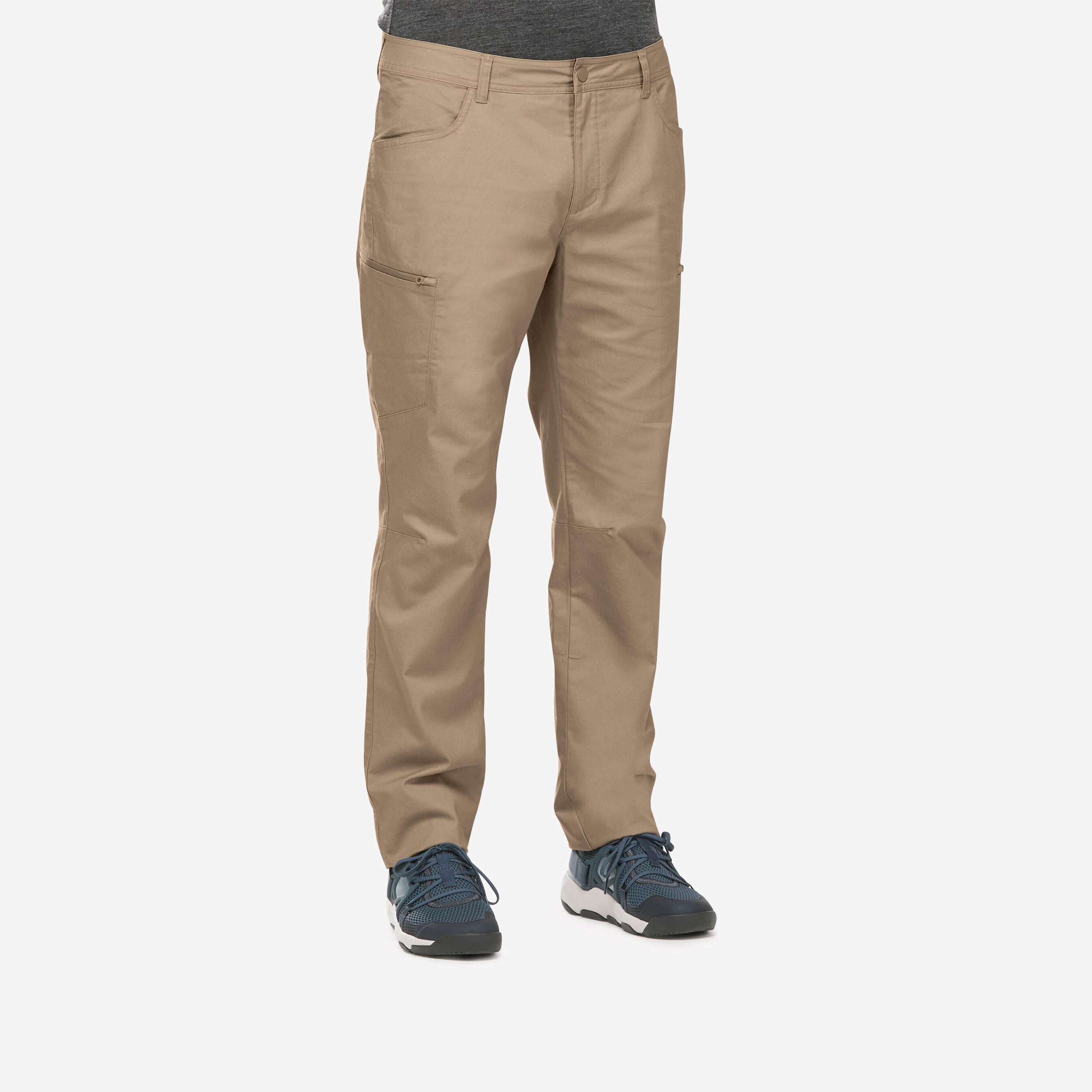 Men's NH500 Hiking Trousers - Ash Beige