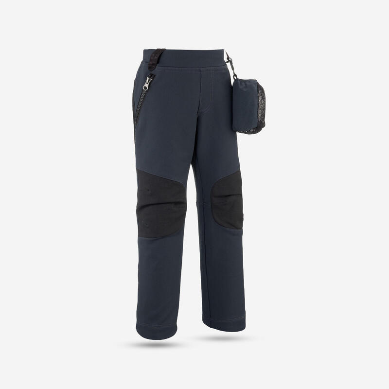 Pantaloni softshell montagna bambino MH550 grigio scuro