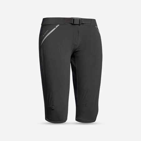 Women’s cropped mountain walking trousers MH500