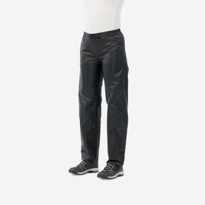 Women Compact Rain Pant with Ankle Zip Black - NH100