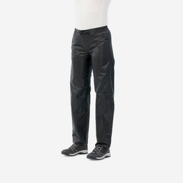 Surpantalon imperméable de randonnée - Raincut - Femme - Noir